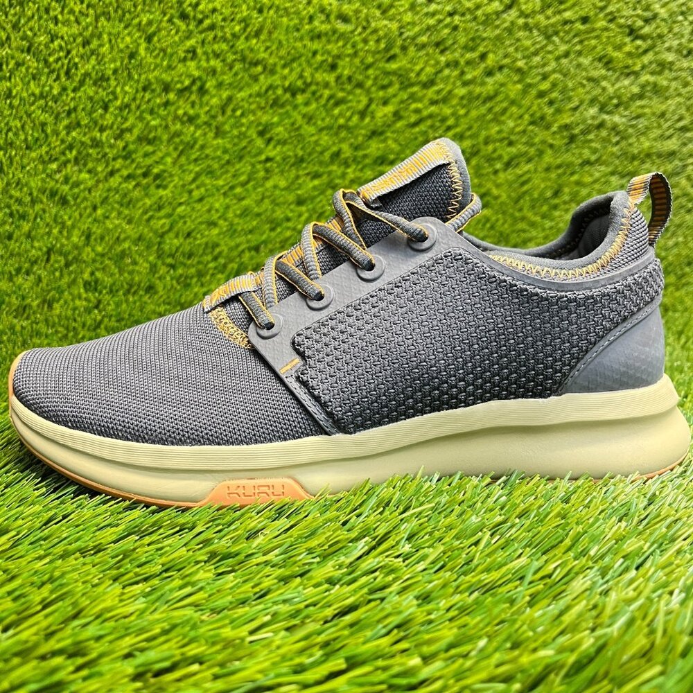 KURU Women's Gray Athletic Sneakers with Cream Sole - Picture 3 of 10
